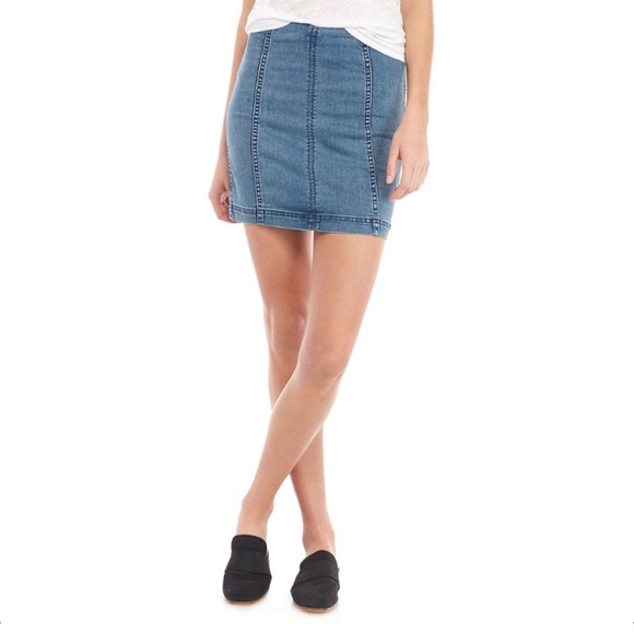 Free People Dresses & Skirts - Free People Denim Miniskirt